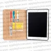 Dla iPad Pro 12.9 Tablet PC Case AIR10.5 AIR 3 4 5 Mini4 Mini5 Mini6 iPad10.2 iPad5 iPad6 7 8 9 10 Luksusowy projektant PU skórzany uchwyt Pocket Proces Pro 11 Portfel Case Case
