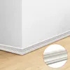 Wallpapers Creative Anti-collision Foam Wainscot PVC Wall Stickers Self-adhesive 3D Wood Grain Waistline For Floor Corners Bedroom