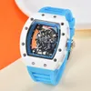 New Hollow Out Personalized Tiger Head Ceramic Oil Mechanical Walking Universal Watch for Men and Women