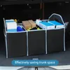 Автомобильный органайзер, багажник, большая вместимость, складная сумка для хранения из нетканого материала, автоинтерьерная складная коробка, чехол для уборки