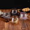 Wine Glasses 400ml Glass Mug Couple Cups Tea Coffee Cup Heat-Resisting Mugs Milk Espresso Drinkware Beverage