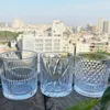 Verres à vin 330ml/350ml, bouteille d'eau, de whisky, de bière, ensemble Transparent personnalisé créatif pour la maison, vente en gros