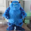 2019 fabriek blauw monster stripfiguur mascotte kostuum voor volwassenen278q