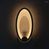 Wall Lamp LED Light Modern Acrylic Sconce 12W AC90-260V Oval Shape Indoor Bathro