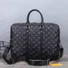 2023 Designer Männer Schulter Aktentasche Schwarz Braun Leder Handtasche Luxus Business Mann Laptop Tasche Messenger Taschen 3 Farbe mit Staubbeutel