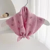 Scarves Spring Autumn Children's Cotton And For Boys Girls Thin Cute Small Square Babies Saliva Triangle