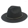 Berets Wolle Damen Herren Chapeu feminino Fedora Hut für Gentleman elegante Laday Gold Sombrero Cap Panama Top 20