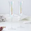 Kieliszki do wina proste sztuka 150 ml kryształowy szampan deser goblet złoto drobna talia ślub świąteczne naczynia napoje galwaniczne