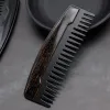 MOQ 100 pièces Preminum OEM LOGO personnalisé peigne à cheveux dents larges en métal en bois barbe peignes huile cheveux pour hommes