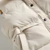 Femme designer Nouvelle mode femmes dame manteau rembourré gilet gilet coréen sans manches veste d'hiver couleur unie bouton col montant gilet