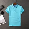 2022 Nouveaux polos de créateurs Hommes Casual Polo T-shirt Imprimer Broderie Mode Europe Paris High Street Couleur unie Hommes Polos manteau coton