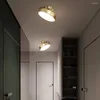 Ceiling Lights Nodic LED Lamp Lighting For Bedroom Living Dining Room Corridor Aisle Balcony Hallway Round Copper Home Decor