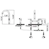 Robinets d'évier de salle de bains, robinet de cuisine en acier inoxydable 304, ensemble à froid et à double usage en or brossé