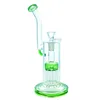 Glass bong hookah tree water pipe with 1 branch perc14mm connector straight through 332