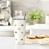 Tumblers Evil Eyes Talismans Gobelet isolé sous vide dessin animé beauté cils tasses à café avec couvercle paille voiture tasse anti-déversement 20oz