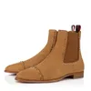 Luxury Stivali Uomini Designer Men Fashion Boots Red Bottoms  Over The Knee Martin Boot Mens Office Booties
