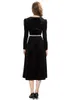 Kadın pist tasarımcısı iki parçalı elbise spagetti kayışları uzun kollu tüylü elbise ceket moda ikiz setler