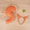 Hårklämmor Pack med 2 öron formar hårhoop och svans barndagsmaterial för barn