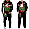 Clothing Sets Funny Family Christmas Santa Holiday Parents Kids Matching Hoodie Pants Tracksuit Year Party Xmas Wear Sweatshirts/Suits 231027