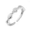 Cluster Rings 925 Sterling Silver Shell Ring Engagement Adjustable For Women Jewelry Wholesale Accessories Money