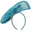 Bandanas mini-cheveux liens cocktail chapeau fascinateur top the ornema maille cap chapeaux femmes féminine femme bande de femme