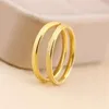 Cluster Rings High Quality Fashion Simple Scrub Stainless Steel Women 's 4 Mm Width Rose Gold Color Finger Gift For Girl Jewelry Kk001-3