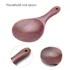 Spoons 3X Teak Wood Spoon Natural Solid Rice Wooden Paddle Big Potato Serving Kitchen Utensils