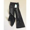 Jeans pour femmes Noir Gothique Baggy Harajuku Vintage Emo 2000s Y2k Denim Pantalon Taille Haute Large Cowboy Pantalon 90s Vêtements Esthétique