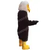 Costume de mascotte d'aigle marron foncé d'Halloween, personnage de thème animé de dessin animé de qualité supérieure, taille adulte, fête de Noël, tenue de publicité extérieure