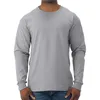 Herren-T-Shirts, einfarbig, T-Shirts, Pullover, Sweatshirt, Rundhals-Shirt, Langarm-T-Shirt, Unterhemd, dünnes T-Shirt für Herren, Ropa Hombre