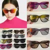 Солнцезащитные очки женские модные квадрат UV400 Зеркальные зеркальные дизайнерские цветочные винтажные буквы солнцезащитные очки высокое качество с коробкой Z1843U