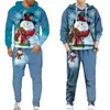 Clothing Sets Funny Family Christmas Santa Holiday Parents Kids Matching Hoodie Pants Tracksuit Year Party Xmas Wear Sweatshirts/Suits 231027