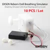 10 PCS/Lot, 2 Key Button Breathing Simulator Module with Heart Beating and Cry Sound for Reborn Doll, Baby Dolls, Plush Toy.
