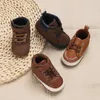 First Walkers High-Top-Leder, vielseitige Sportschuhe für Frühling und Herbst, weiche Sohlen, bequemes Gehen