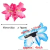 Haaraccessoires 10 stuks Dames Chiffon Bloemen Clips Vlinder Orchidee Alligator Voor Bruids Bruiloft Strand Feest Evenement Accessoire