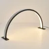 Nagelkonstpersoner Professionella anpassade 55 cm 75 cm bordslampa blinkande halvmåne diamant skönhetssalongbelysningsring båge led