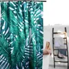Cortinas de chuveiro cortina de banheiro tropical cortina janela à prova d'água para conjunto completo de acessórios