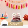 Presentförpackning 20 datorer Ostförpackning Box Cake Enskilda salladsbehållare lock Transportplastfödelsedagshållare