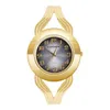 Armbanduhren Einfache Armband Frauen Armbanduhr CANSNOW Weibliche Armreif Uhr Mode Gold Damen Quarz Edelstahl Uhren Montre Femme