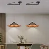 Pendant Lamps Dining Room Chandelier Table Study Rocker Arm Retractable Displacement Bedroom Bedside Lamp Japanese Folding Led