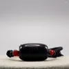 Halskette Ohrringe Set Modetrends Naturstein Obsidian Form Anhänger handgefertigt für Schmuckherstellung DIY Zubehör Charm Geschenk