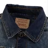 Herrjackor märke denim jacka män 2023 våren hösten case cowboy retro coat turn-down militär jeans bombare hiphop rippade utkläder