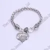 Bedelarmbanden Hart Kristal LERAAR / SWEET 16 /TAM Sieraden Bangle Familie Sis Love Girl Geschenken