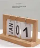 Novidade itens criativo calendário de madeira flip simples casa desktop pequenos ornamentos mesa de estudo ornamento decoração