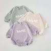 Ensembles de vêtements 2023 Ropa bébé fille et garçon coton noms personnalisables styles prévente modèles de nombreuses séries de couleurs vêtements barboteuse