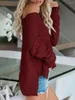 Women's Sweaters Women S Oversized Off Shoulder Knit Sweater V Neck Chunky Long Sleeve Pullover Loose Fitting Jumper Tops