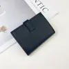 Kvinnliga plånböcker Cowhide Fashion Women Purse Mini Hasp Solid äkta läder Multikorthållare Mynt Kort visitkort Small Plånbok #0514