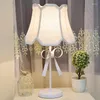 Table Lamps Modern Bow-knot For Living Room Bedroom European Pink Desk Lamp Bedside Stand Light Fixtures Study Wedding Home Deco