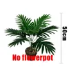 Decorative Flowers Tropical Palm Tree Large Artificial Plants Green Scattered Tail Jungle Fake Plant Wedding Party Office Home Garden