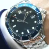 Top qualidade ao ar livre planeta mestre oceano relógios masculinos moldura rotativa 43 mm mostrador azul automático homem relógios mar
